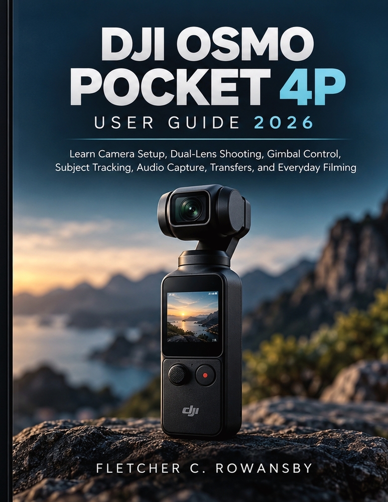 Dji Osmo Pocket 4p User Guide 2026: Learn Camera Setup, Dual-Lens Shooting, Gimbal Control, Subject Tracking, Audio Capture, Transfers, and Everyday F cover