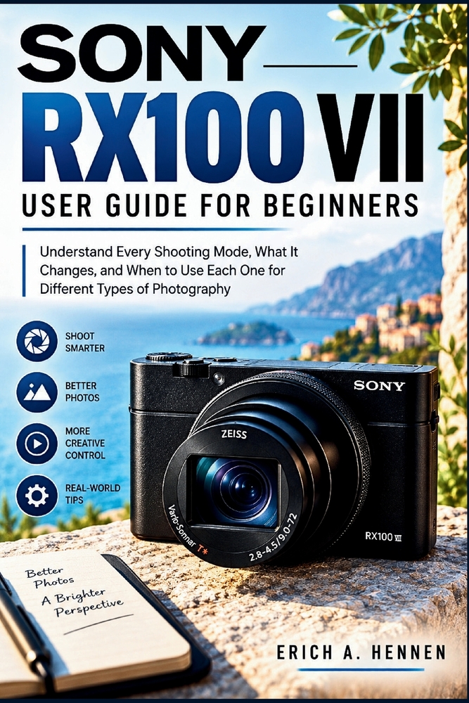 Sony Rx100 VII User Guide for Bgginners: Understand Every Shooting Mode, What It Changes, and When to Use Each One for Different Types of Photography cover