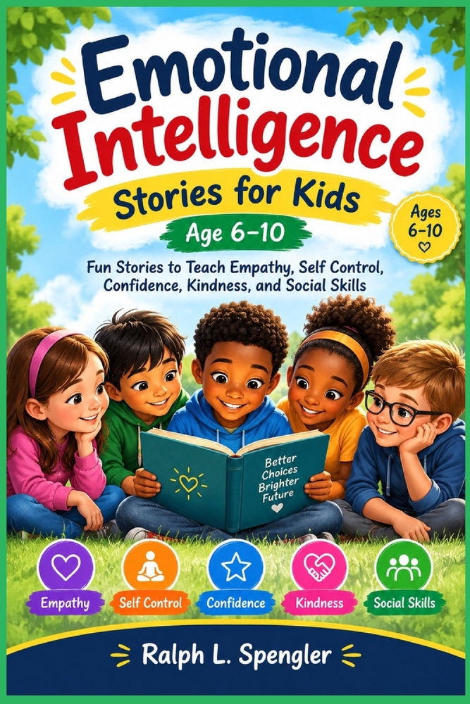 Emotional Intelligence Stories for Kids Age 6-10: Fun Stories to Teach Empathy, Self Control, Confidence, Kindness, and Social Skills cover