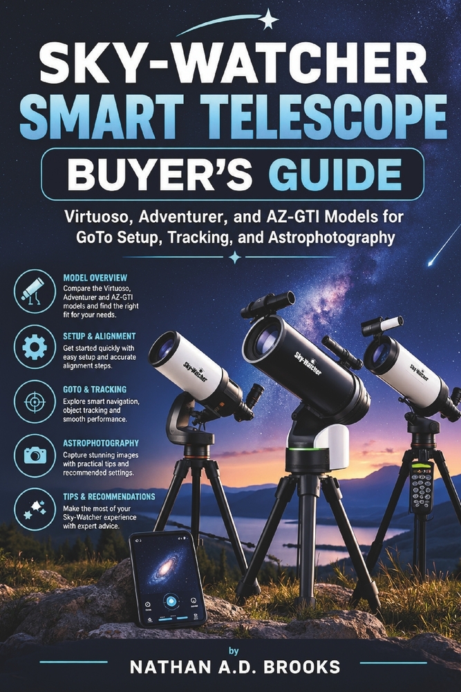 Sky-Watcher Smart Telescope Buyer's Guide: Virtuoso, Adventurer, and AZ-GTI Models for GoTo Setup, Tracking, and Astrophotography cover