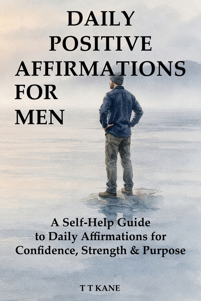 Daily Positive Affirmations for Men: A Self-Help Guide to Daily Affirmations for Confidence, Strength & Purpose: A Self-Help Guide to Daily Affirmatio cover