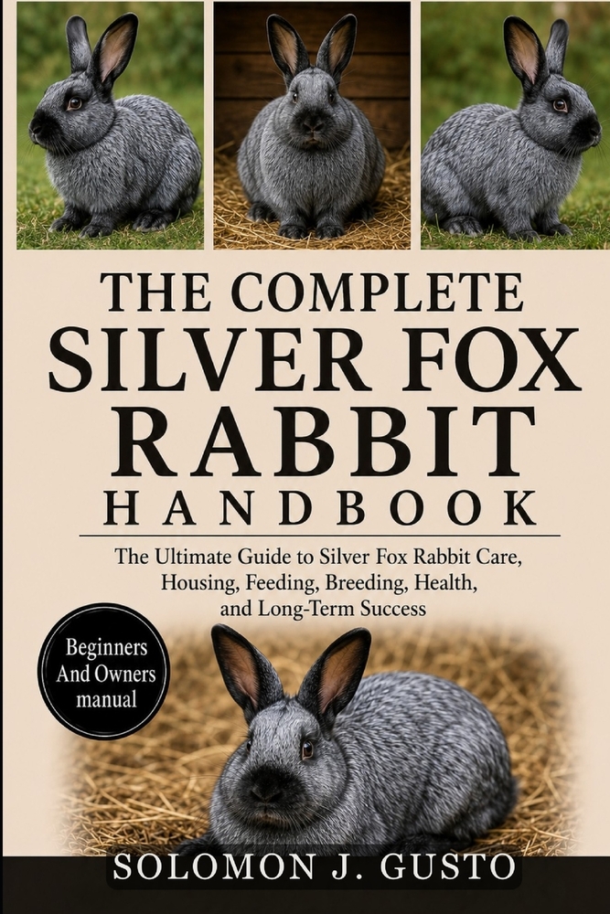 The Complete Silver Fox Rabbit Handbook: The Ultimate Guide to Silver Fox Rabbit Care, Housing, Feeding, Breeding, Health, and Long-Term Success cover