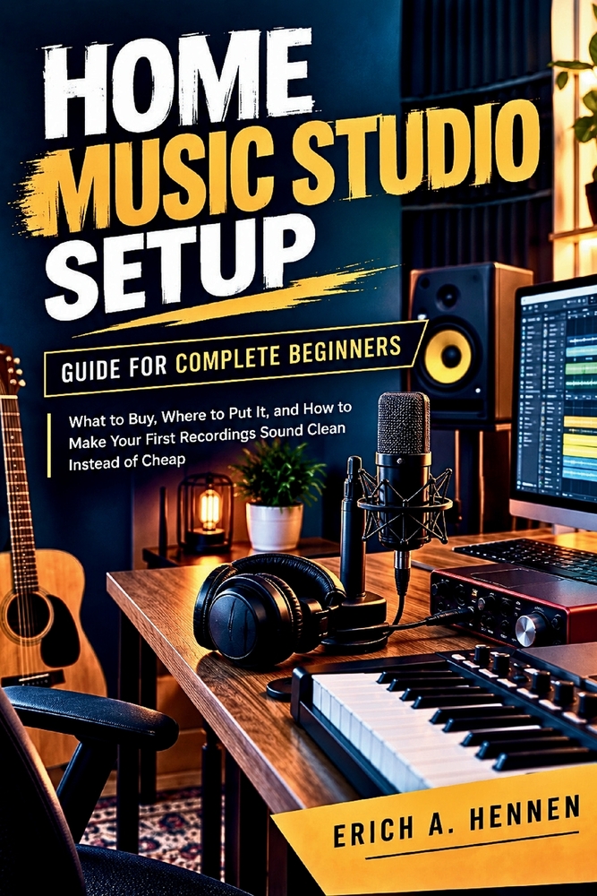 Home Music Studio Setup Guide for Complete Beginners: What to Buy, Where to Put It, and How to Make Your First Recordings Sound Clean Instead of Cheap cover
