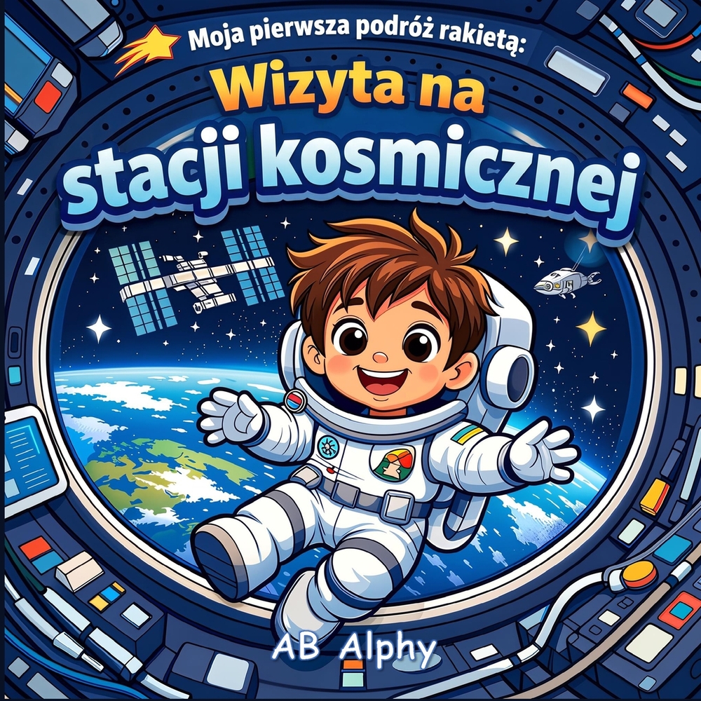 Moja pierwsza podróż rakietą: Wizyta na stacji kosmicznej: Pelna emocji kosmiczna przygoda dla malych astronautów cover