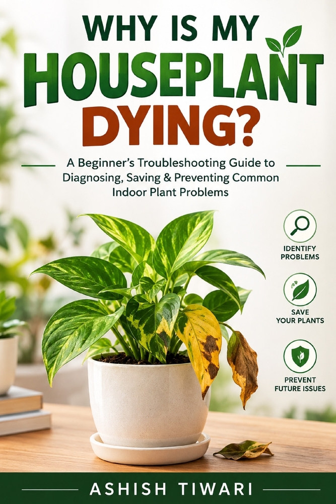 Why Is My Houseplant Dying?: A Beginner's Troubleshooting Guide to Diagnosing, Saving & Preventing Common Indoor Plant Problems cover