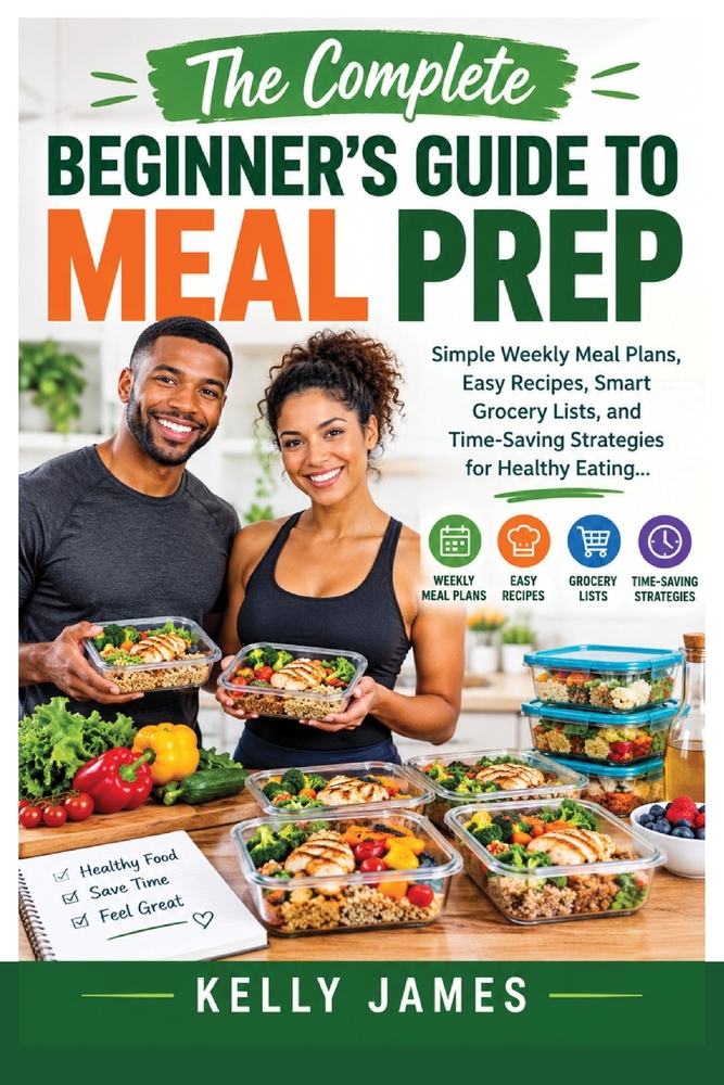 The Complete Beginner's Guide to Meal Prep: Simple Weekly Meal Plans, Easy Recipes, Smart Grocery Lists, and Time-Saving Strategies for Healthy Eating cover