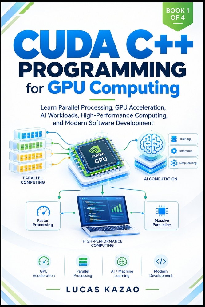 CUDA C++ Programming for GPU Computing: Learn Parallel Processing, GPU Acceleration, AI Workloads, High-Performance Computing, and Modern Software Dev cover