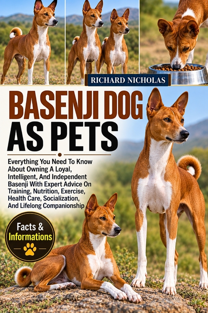 Basenji Dog as Pets: Everything You Need To Know About Owning A Loyal, Intelligent, And Independent Basenji With Expert Advice On Training, Nutrition, cover