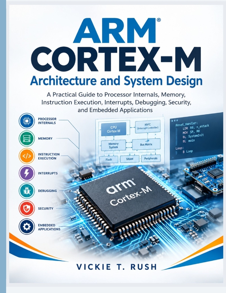 Arm Cortex-M Architecture and System Design: A Practical Guide to Processor Internals, Memory, Instruction Execution, Interrupts, Debugging, Security, cover