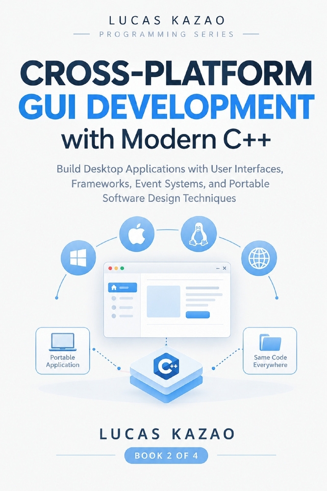 Cross-Platform GUI Development with Modern C++: Build Desktop Applications with User Interfaces, Frameworks, Event Systems, and Portable Software Desi cover