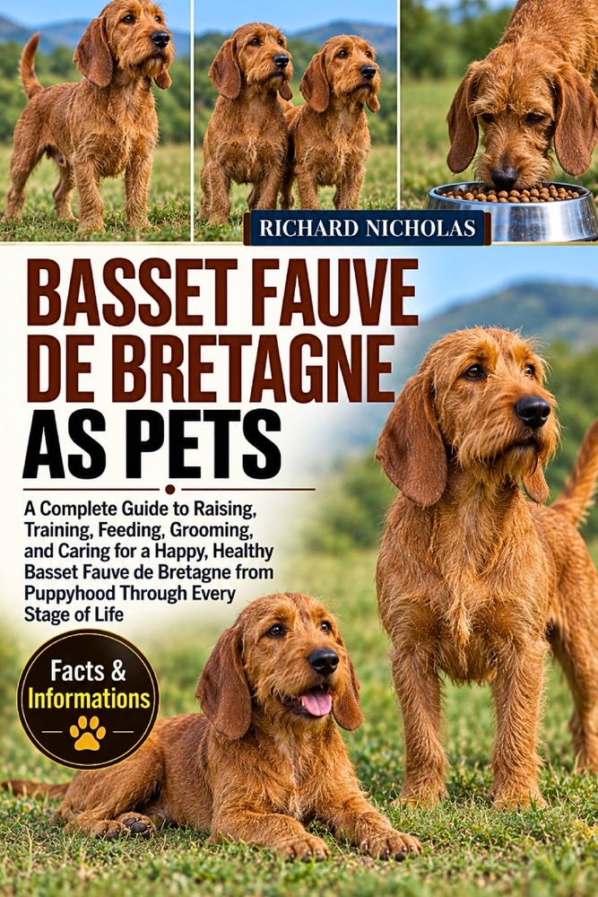 Basset Fauve de Bretagne as Pets: A Complete Guide to Raising, Training, Feeding, Grooming, and Caring for a Happy, Healthy Basset Fauve de Bretagne f cover