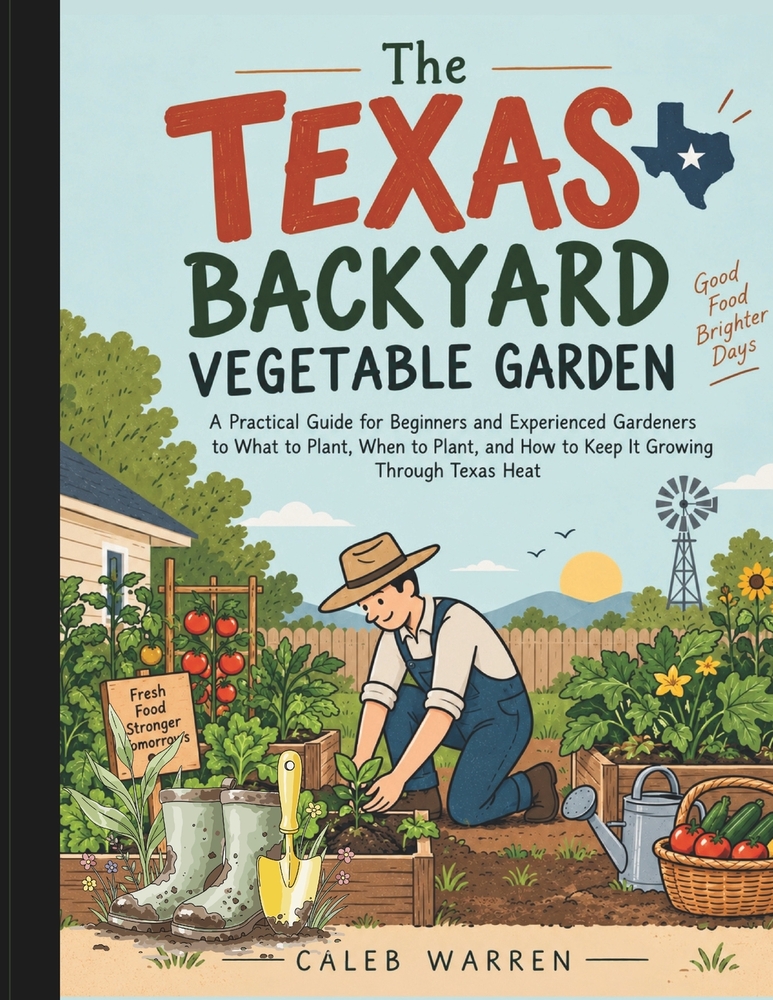 The Texas Backyard Vegetable Garden: A Practical Guide for Beginners and Experienced Gardeners to What to Plant, When to Plant, and How to Keep it Gro cover
