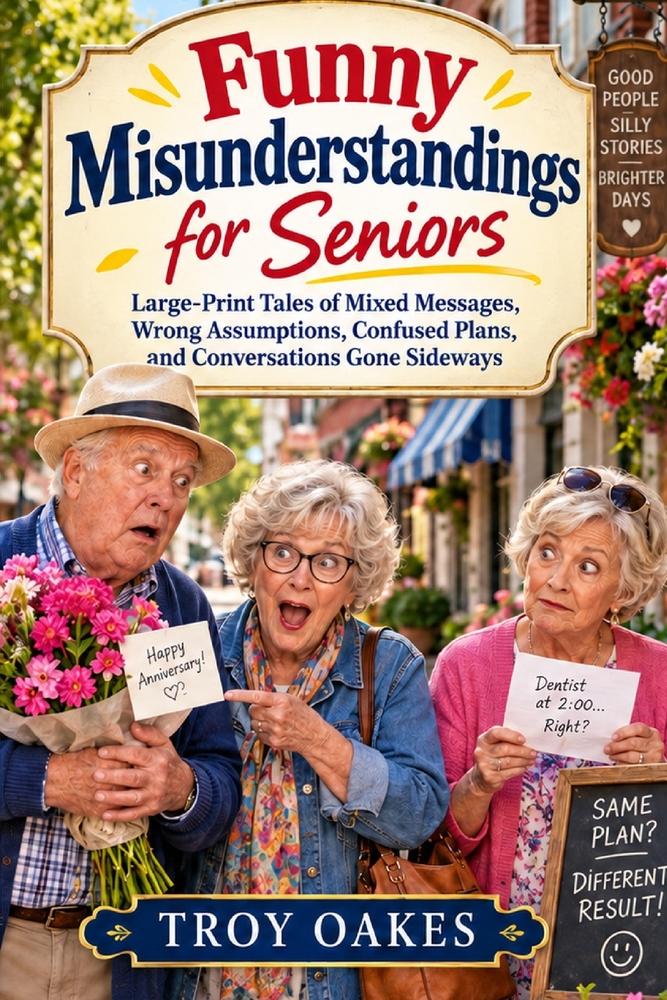 Funny Misunderstandings for Seniors: Large Print Tales of Mixed Messages, Wrong Assumptions, Confused Plans, and Conversations Gone Sideways cover
