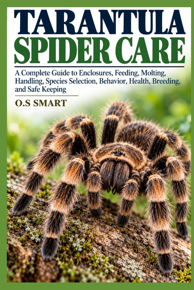 Tarantula Spider Care: A Complete Guide to Enclosures, Feeding, Molting, Handling, Species Selection, Behavior, Health, Breeding, and Safe Keeping cover