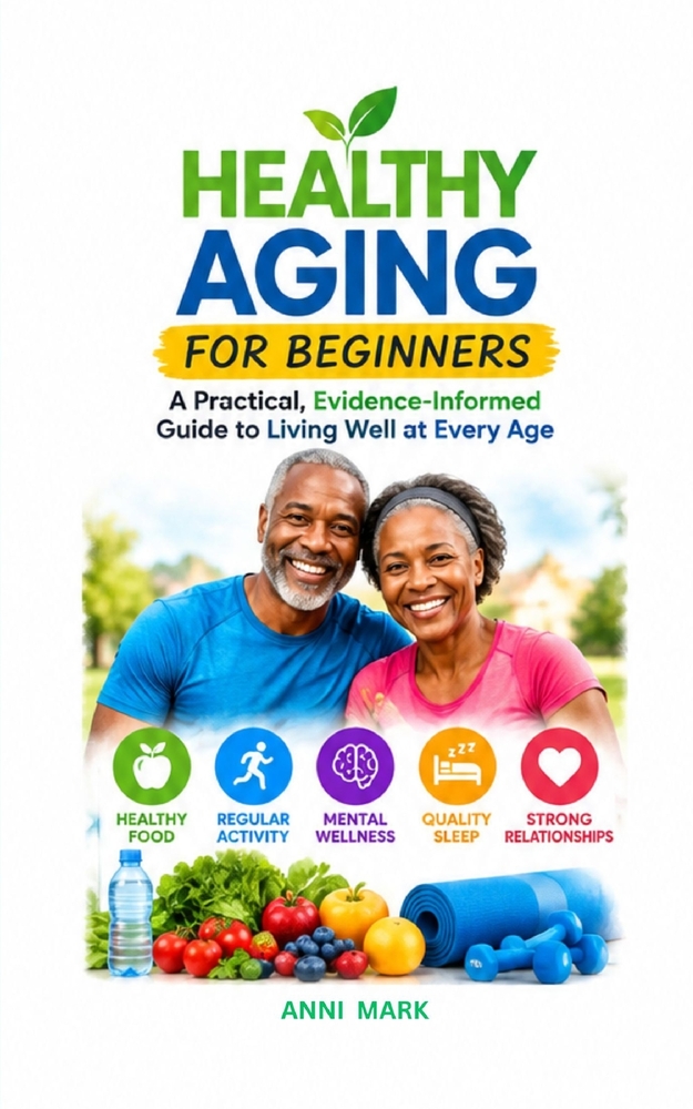 Healthy Aging for Beginners: A Practical, Evidence-Informed Guide to Living Well at Every Age cover