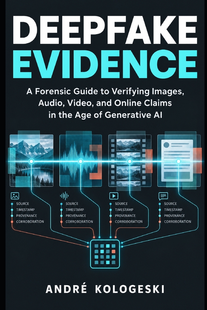 Deepfake Evidence: A Forensic Guide to Verifying Images, Audio, Video, and Online Claims in the Age of Generative AI cover