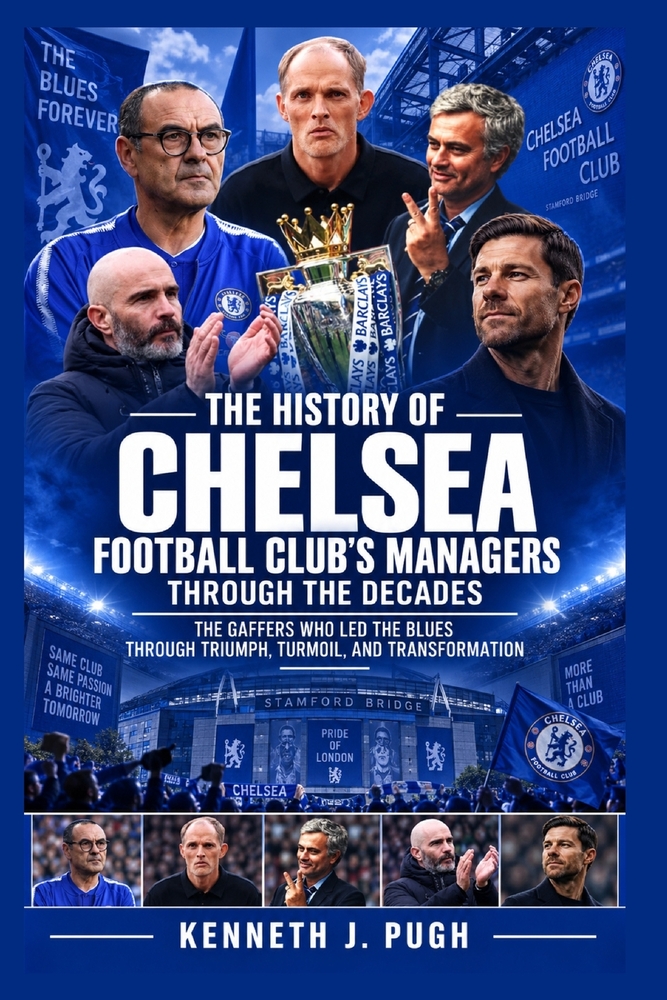 The History of Chelsea Football Club's Managers Through the Decades: The Gaffers Who Led the Blues Through Triumph, Turmoil, and Transformation cover