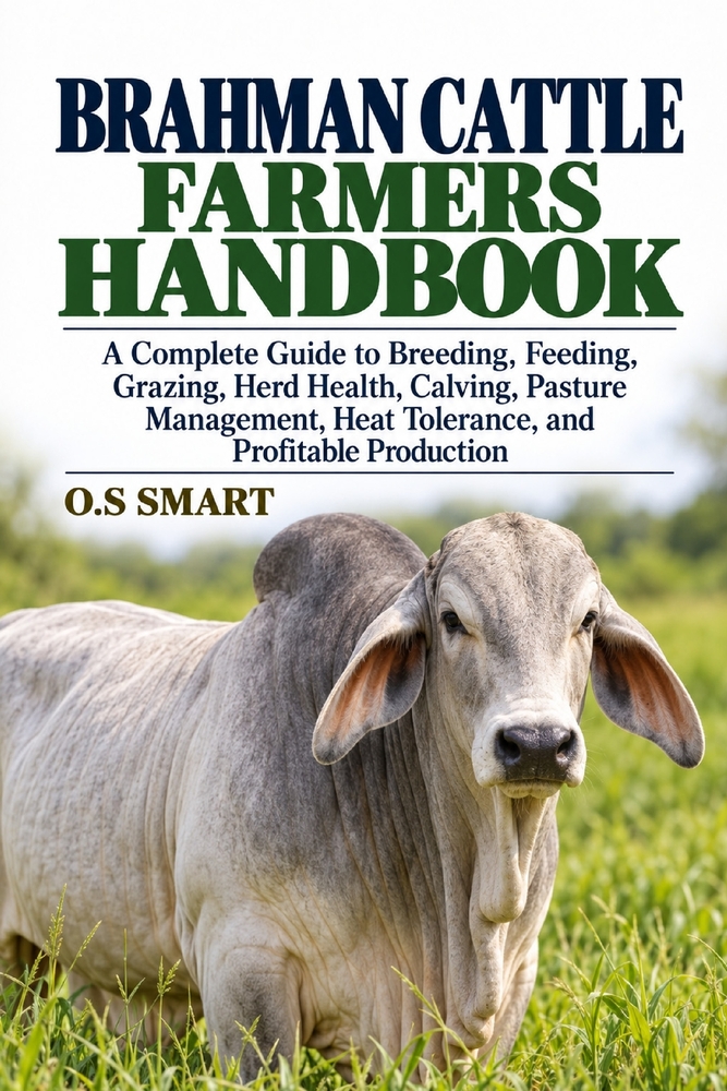 Brahman Cattle Farmers Handbook: A Complete Guide to Breeding, Feeding, Grazing, Herd Health, Calving, Pasture Management, Heat Tolerance, and Profita cover