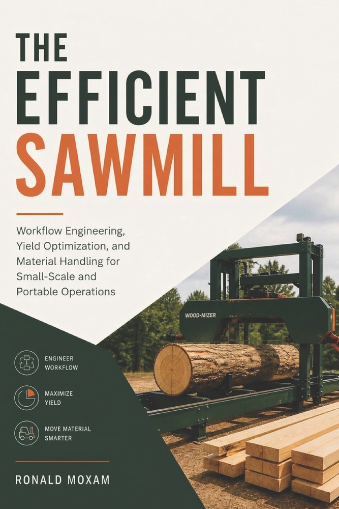 The Efficient Sawmill: Workflow Engineering, Yield Optimization, and Material Handling for Small-Scale and Portable Operations cover