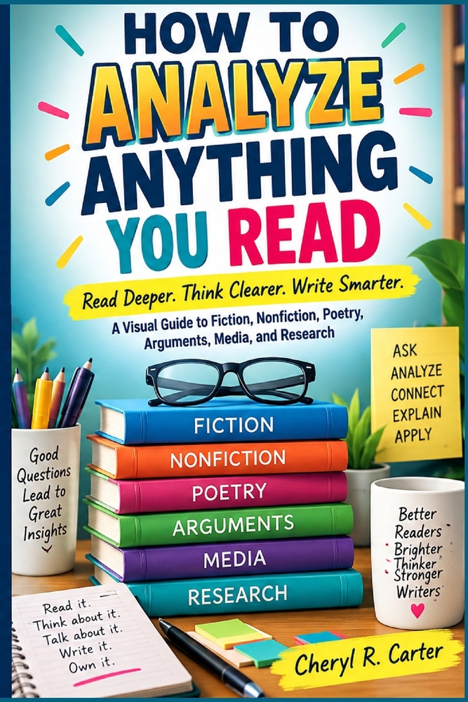 How to Analyze Anything You Read: Read Deeper. Think Clearer. Write Smarter. A Visual Guide to Fiction, Nonfiction, Poetry, Arguments, Media, and Rese cover