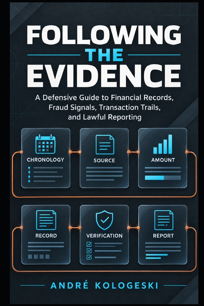 Following the Evidence: A Defensive Guide to Financial Records, Fraud Signals, Transaction Trails, and Lawful Reporting cover