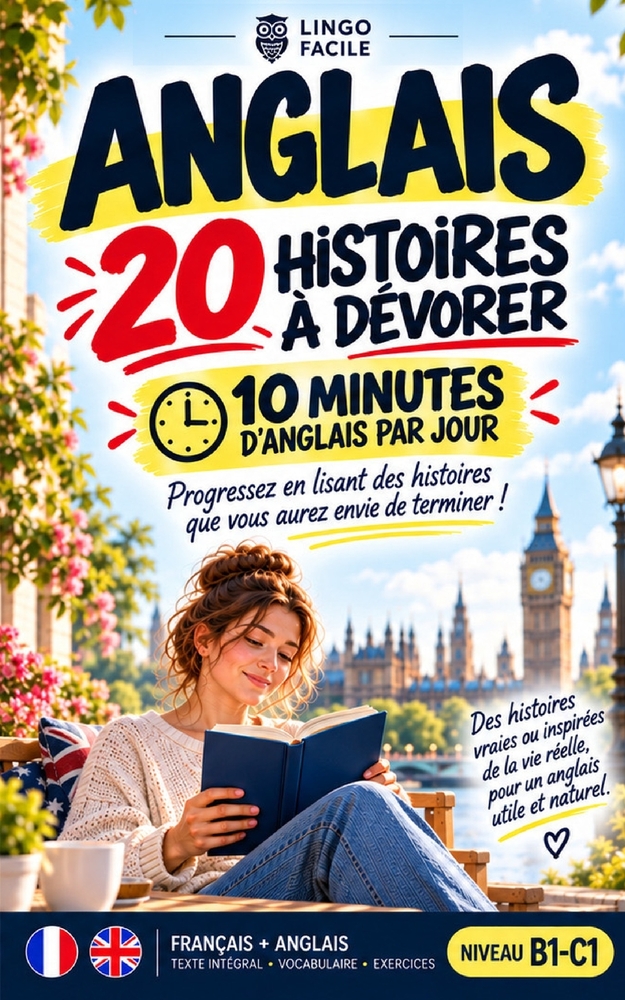 ANGLAIS 20 Histoires a dévorer 10 minutes par jour: Progressez en lisant des histoires que vous aurez envie de terminer ! cover