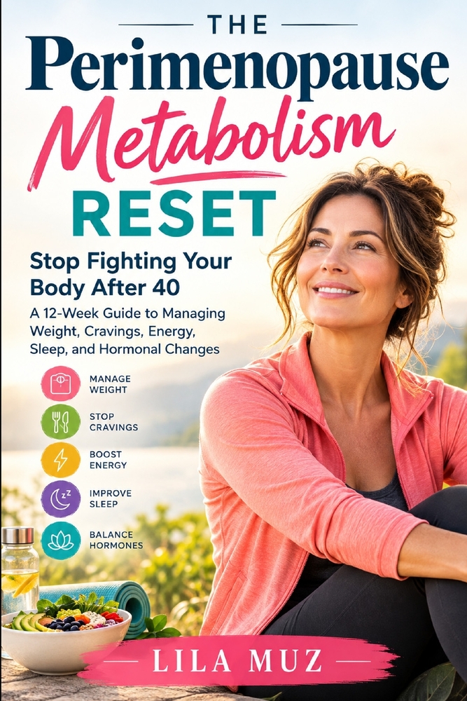 The Perimenopause Metabolism Reset: Stop Fighting Your Body After 40: A 12-Week Guide to Managing Weight, Cravings, Energy, Sleep, and Hormonal Change cover