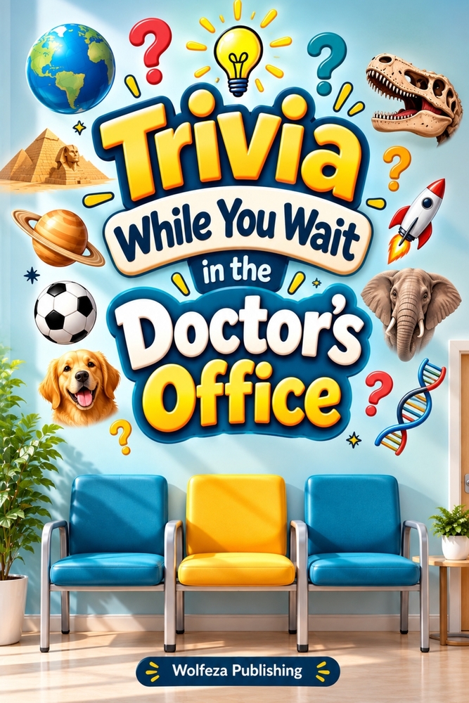 Trivia While You Wait in the Doctor's Office: Trivia Questions, Weird Facts, Amazing History, Science, Animals, Sports, Geography, Pop Culture & More cover