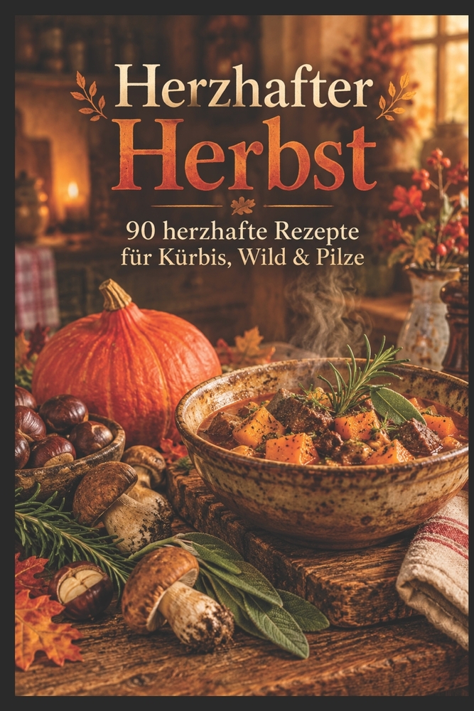 Herzhafter Herbst: 90 herzhafte Rezepte für Kürbis, Wild & Pilze cover