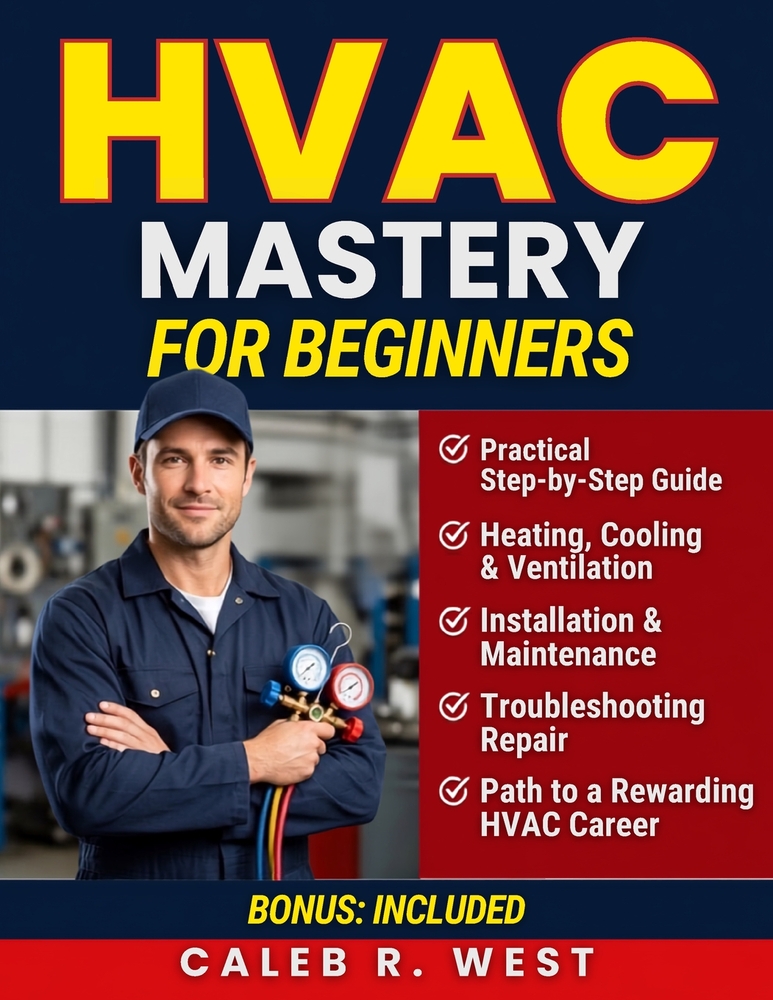 HVAC Mastery for Beginners: A Practical Guide to Heating, Cooling, Ventilation, Installation, Maintenance, and Repair, Plus the Path to a Rewarding Ca cover