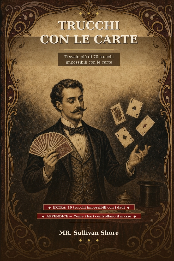 Trucchi con le carte: Ti svelo più di 70 trucchi impossibili con le carte, trucchi con i dadi e forzature di carta e finti muscugli cover