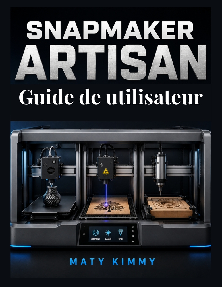 Snapmaker Artisan Guide de utilisateur: Manuel pratique d'impression 3D, de découpe laser et de fraisage CNC cover