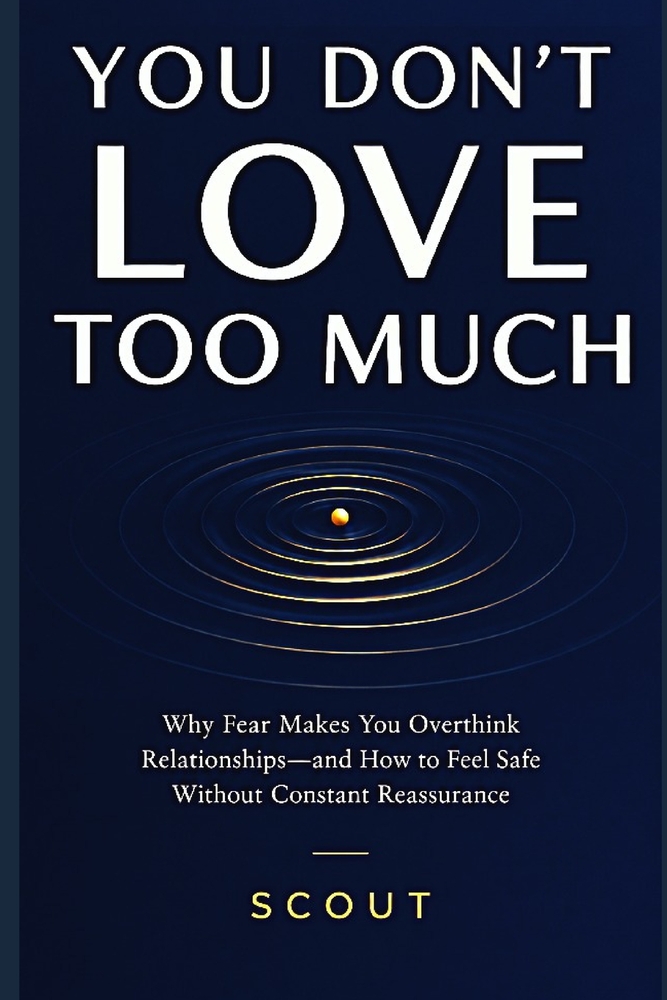 You Don't Love Too Much: Why Fear Makes You Overthink Relationships-and How to Feel Safe Without Constant Reassurance cover