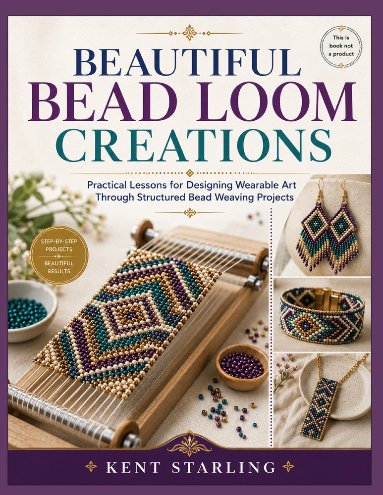 Beautiful Bead Loom Creations: Practical Lessons for Designing Wearable Art Through Structured Bead Weaving Projects cover