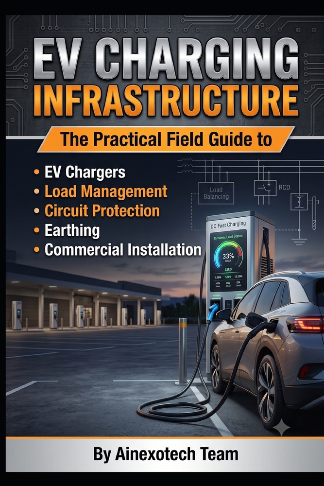 EV Charging Infrastructure: The Practical Field Guide to EV Chargers, Load Management, Circuit Protection, Earthing & Commercial Installation cover