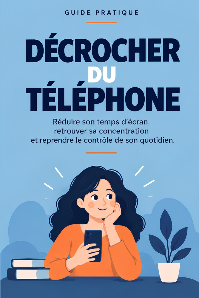 Décrocher Du Téléphone: Un guide pratique pour réduire son temps d'écran, retrouver sa concentration et reprendre le contrôle de son quotidien cover
