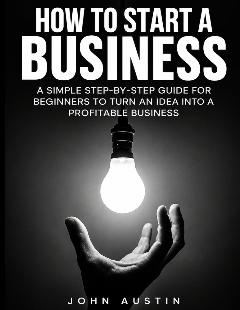 How To Start Up A Business: A Simple Step-by-Step Guide for Beginners to Turn an Idea Into a Profitable Business cover