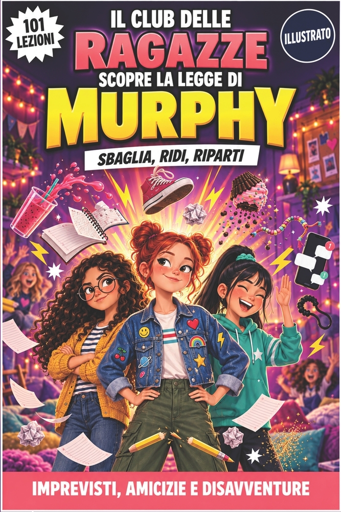 Il Club delle Ragazze Scopre la Legge di Murphy: 101 Storie Divertenti sugli Imprevisti, i Litigi tra Amiche e le Disavventure, per Affrontare le Gior cover