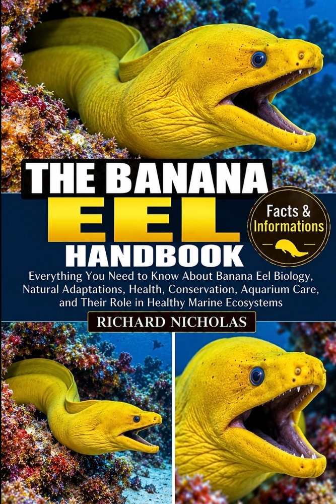 The Banana Eel Handbook: Everything You Need to Know About Banana Eel Biology, Natural Adaptations, Health, Conservation, Aquarium Care, and Their Rol cover