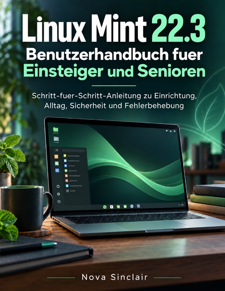 Linux Mint 22.3 Benutzerhandbuch fuer Einsteiger und Senioren: Schritt-fuer-Schritt-Anleitung zu Einrichtung, Alltag, Sicherheit und Fehlerbehebung cover