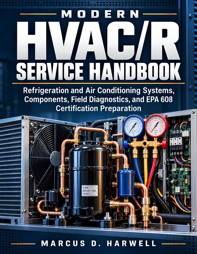 Modern HVAC/R Service Handbook: Refrigeration and Air Conditioning Systems, Components, Field Diagnostics, and EPA 608 Certification Preparation cover