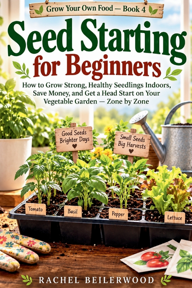 Seed Starting for Beginners: How to Grow Strong, Healthy Seedlings Indoors, Save Money, and Get a Head Start on Your Vegetable Garden - Zone by Zone cover