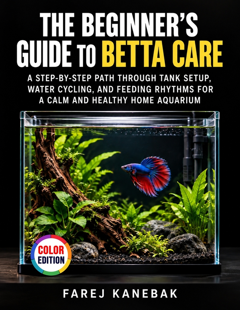 The Beginner's Guide to Betta Care: A Step-by-Step Path Through Tank Setup, Water Cycling, and Feeding Rhythms for a Calm and Healthy Home Aquarium cover