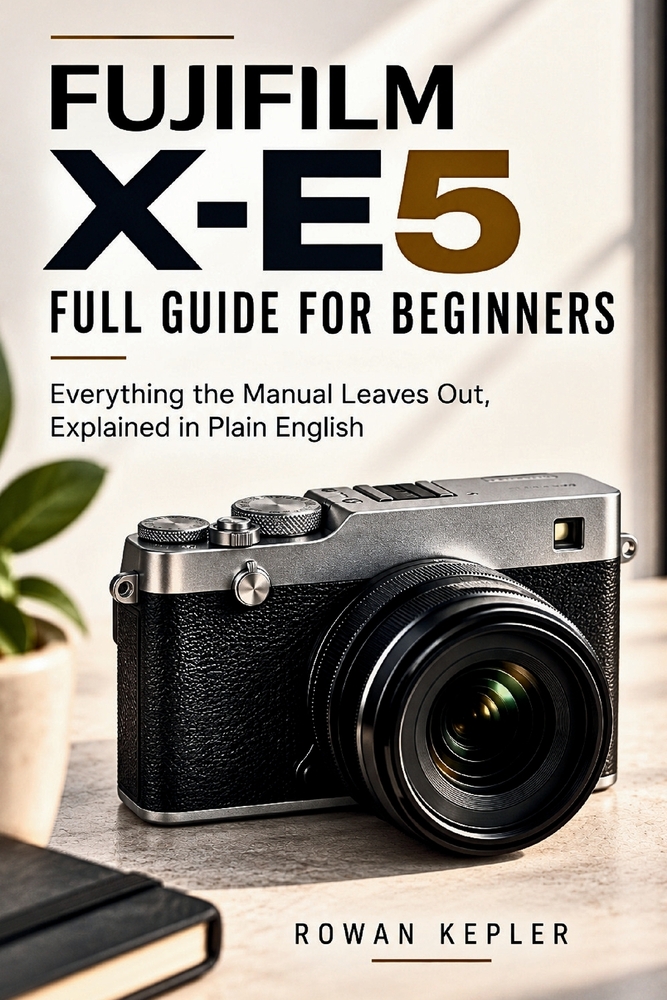 Fujifilm X-E5 Full Guide for Beginners: Everything the Manual Leaves Out, Explained in Plain English cover