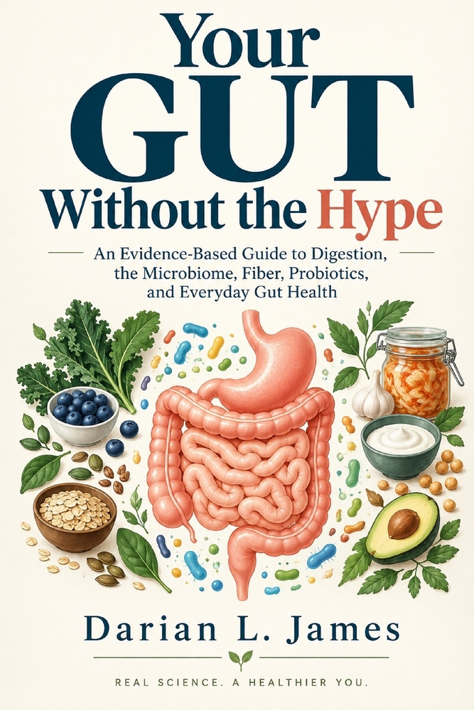 Your Gut Without the Hype: An Evidence-Based Guide to Digestion, the Microbiome, Fiber, Probiotics, and Everyday Gut Health cover