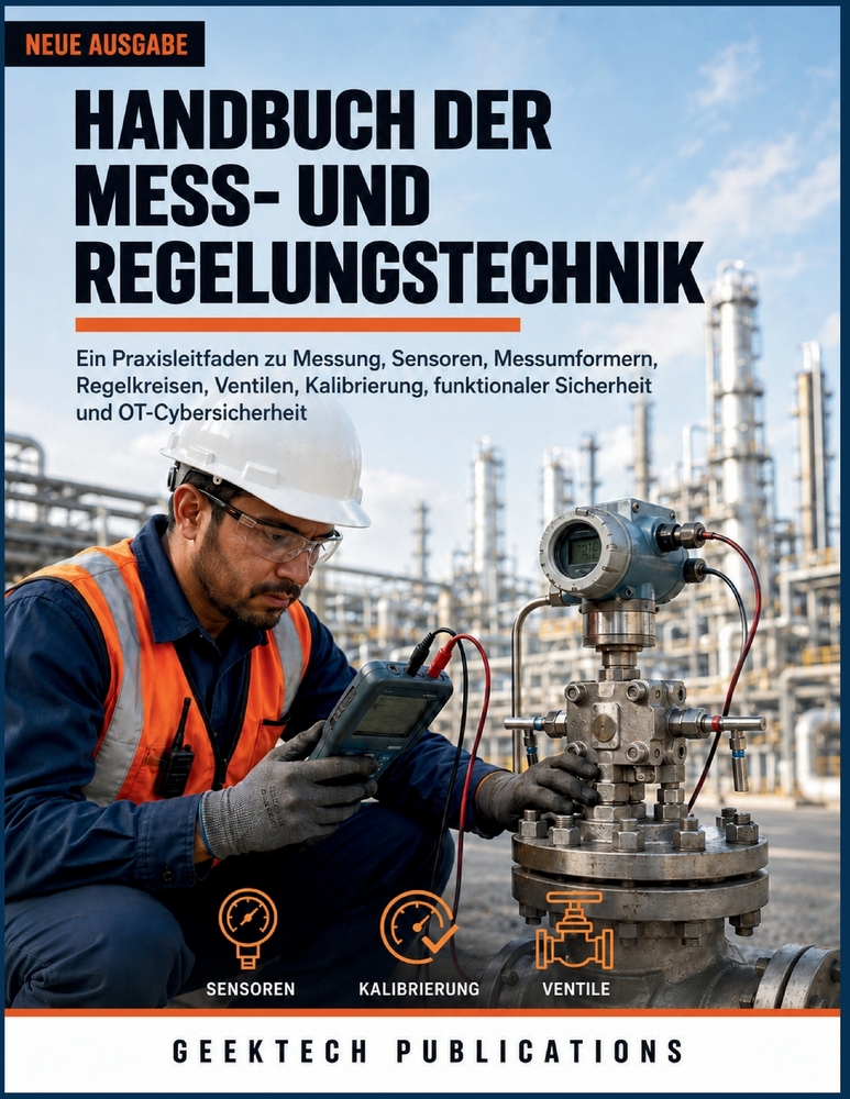 Handbuch Der Mess- Und Regelungstechnik: Ein Praxisleitfaden zu Messung, Sensoren, Messumformern, Regelkreisen, Ventilen, Kalibrierung, funktionaler S cover