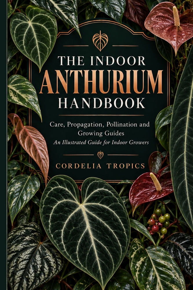 The Indoor Anthurium Handbook: Care, Propagation, Pollination and Growing Guides - An Illustrated Guide for Indoor Growers cover