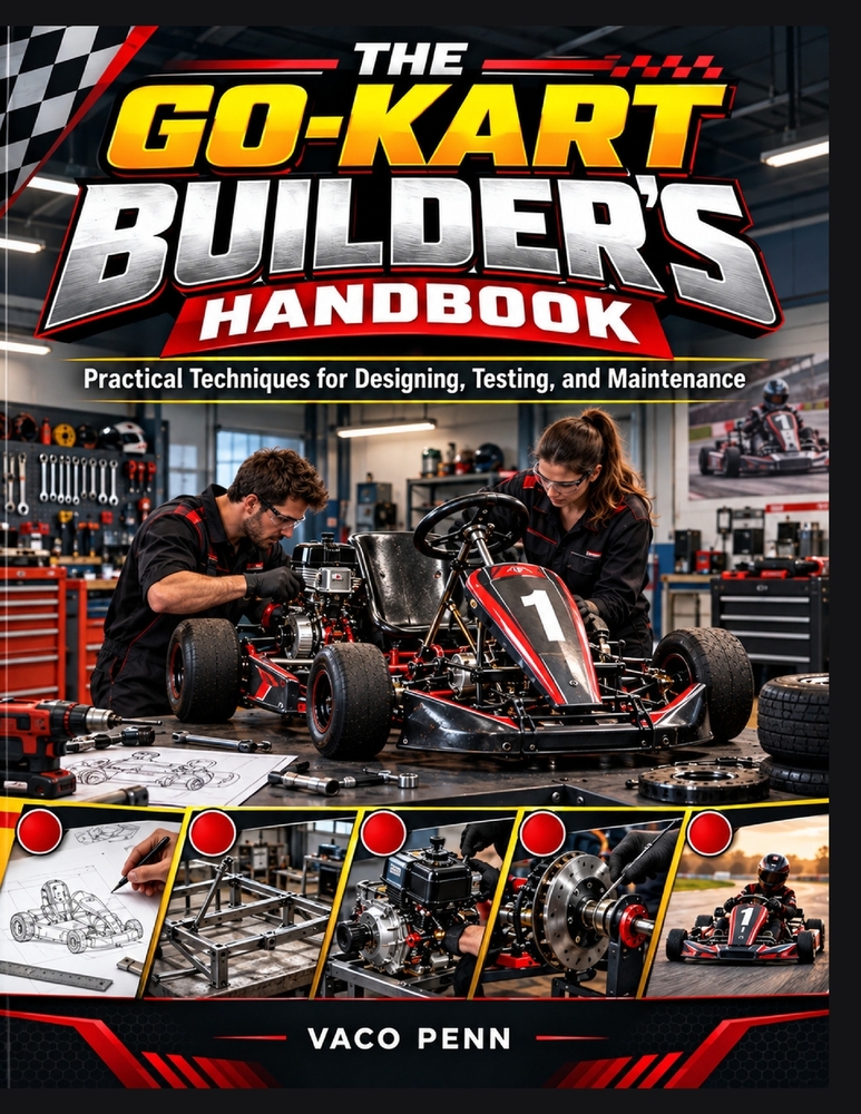 The Go-Kart Builder's Handbook: Practical Techniques for Designing, Testing, and Maintenance cover