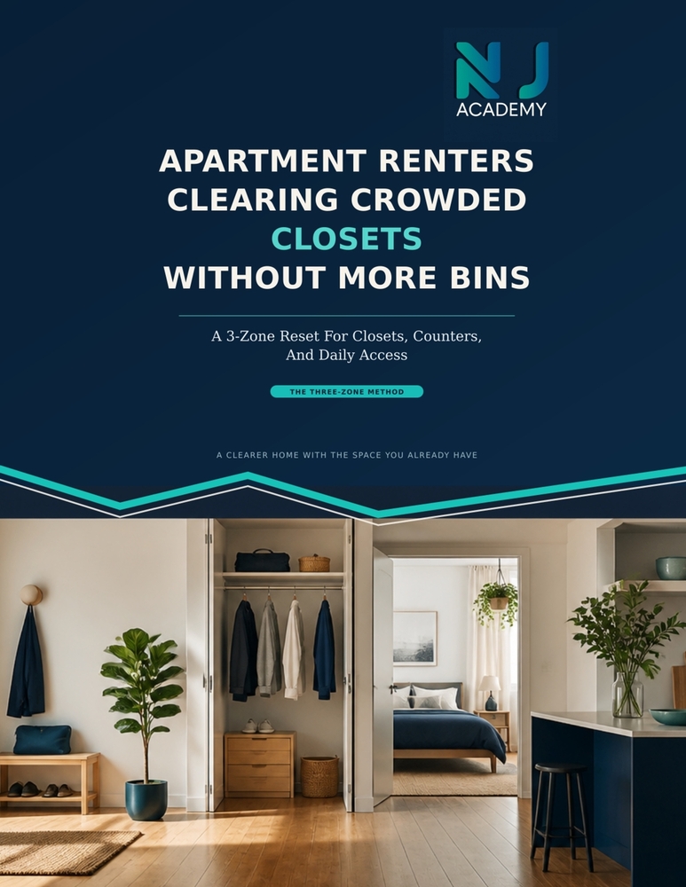 Apartment Renters Clearing Crowded Closets Without More Bins: A 3 Zone Reset For Closets, Counters, And Daily Access: A Simple Decluttering System to cover