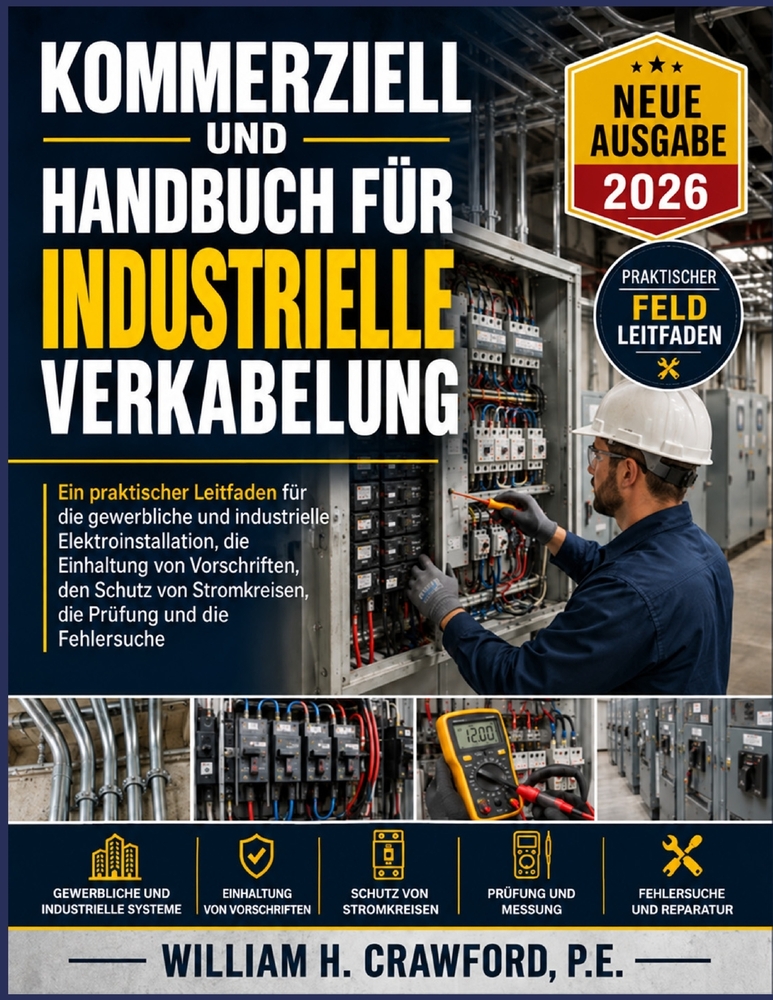 Kommerziell Und Handbuch für industrielle Verkabelung: Ein praktischer Leitfaden für die gewerbliche und industrielle Elektroinstallation, die Einhalt cover